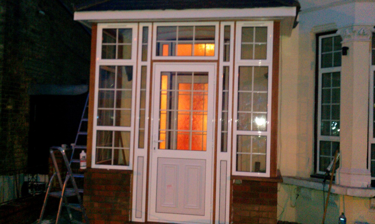 uPVC porch with Georgian bar glazing installed in Clapham Junction